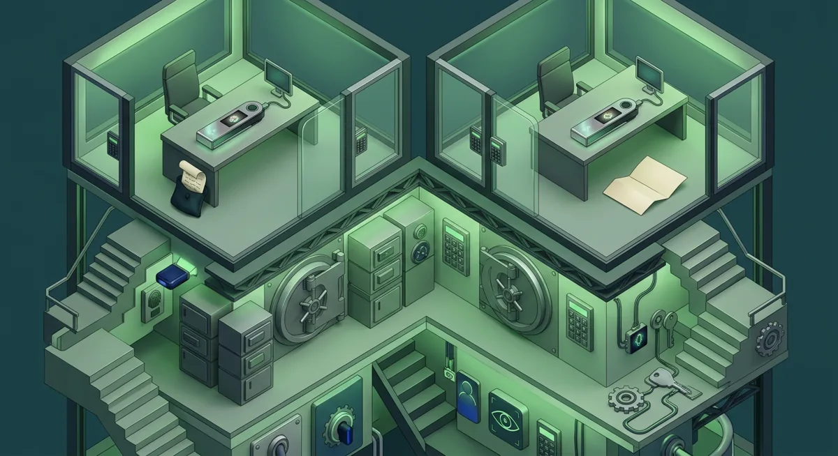 Two hardware wallets compared in a secure self-custody setup